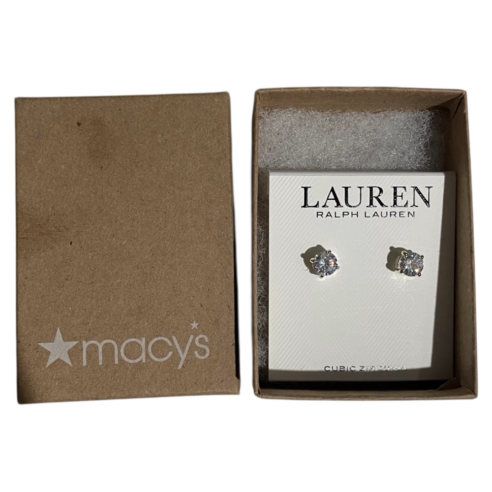 LAUREN RALPH LAUREN Cubic Zirconia Stud Earrings - Picture 5 of 6